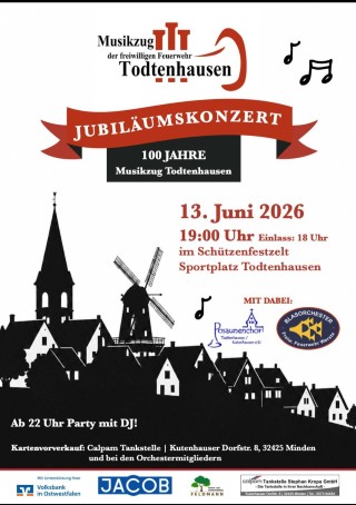 Plakat Jubiläumskonzert
